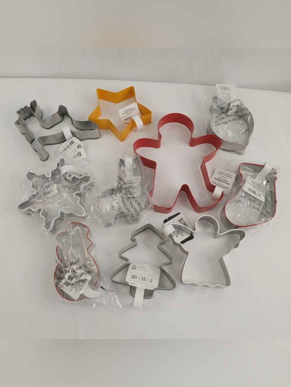 NWT Christmas Cookie Cutter Lot Holiday Baking Set Mixed Shapes